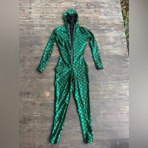 The Joy Suit (Alicia Zenobia) Holographic Emerald Mermaid Bodysuit